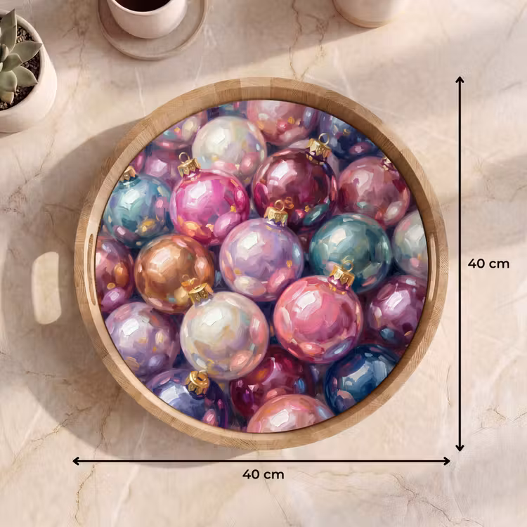 Tablett - Weihnachtsdekoration – Bunt – Festlich — 9