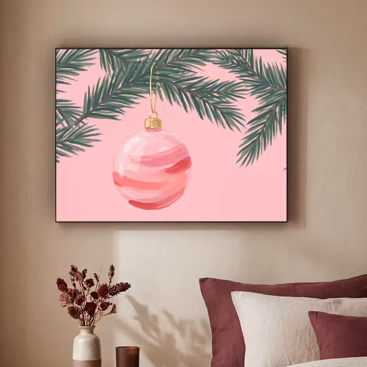 Art Frame - Weihnachtskugel – Rosa – Weihnachten — 2