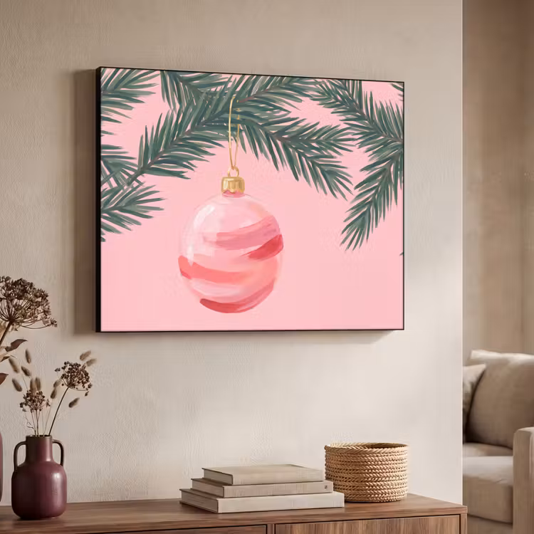 Art Frame - Weihnachtskugel – Rosa – Weihnachten — 3