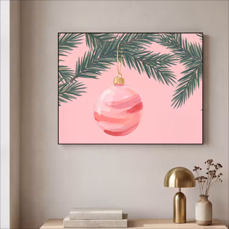 Art Frame - Weihnachtskugel – Rosa – Weihnachten — 4