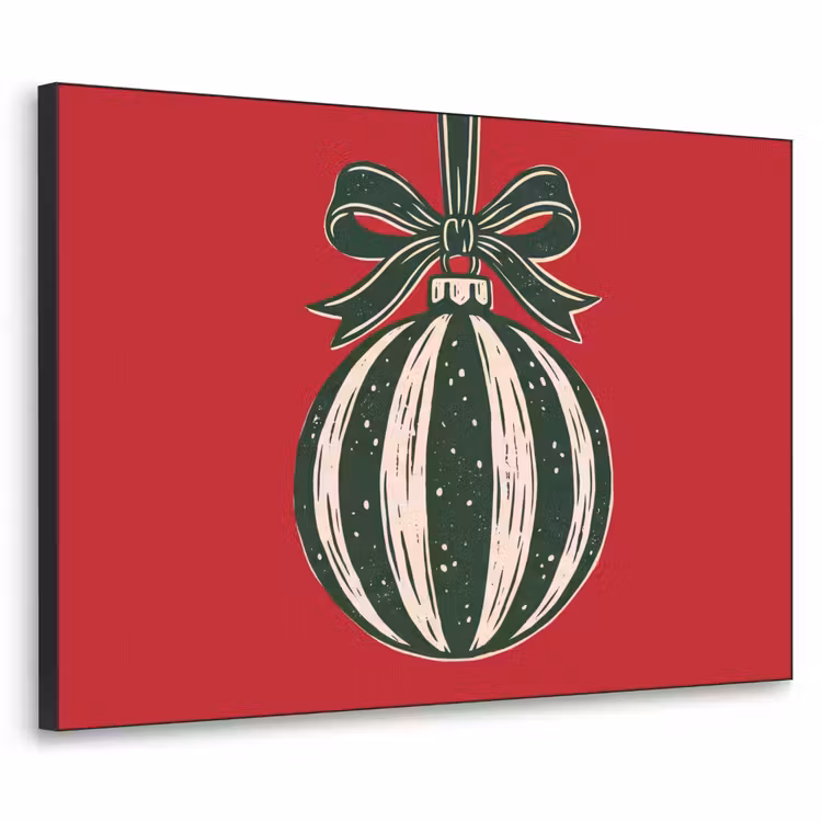 Art Frame - Weihnachtskugel – Weihnachten – Rot — 1