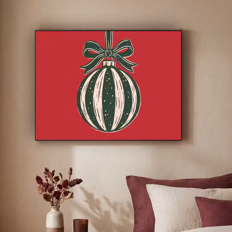 Art Frame - Weihnachtskugel – Weihnachten – Rot — 2