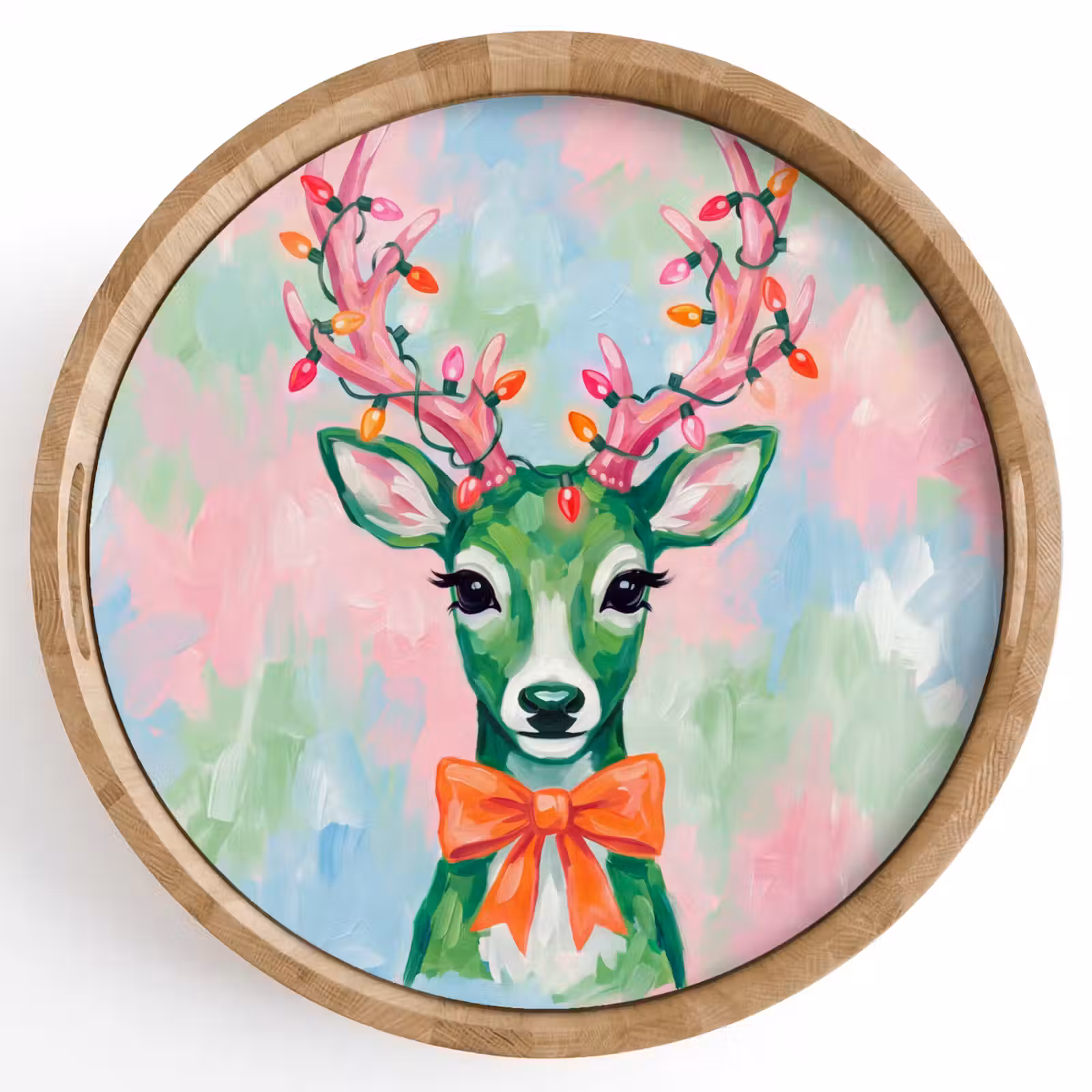 Tablett - Hirsch – Weihnachten – Tiere — 1
