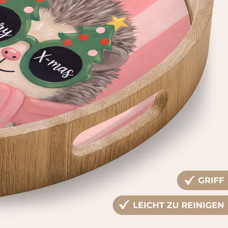 Tablett - Igel – Weihnachten – Illustration — 5