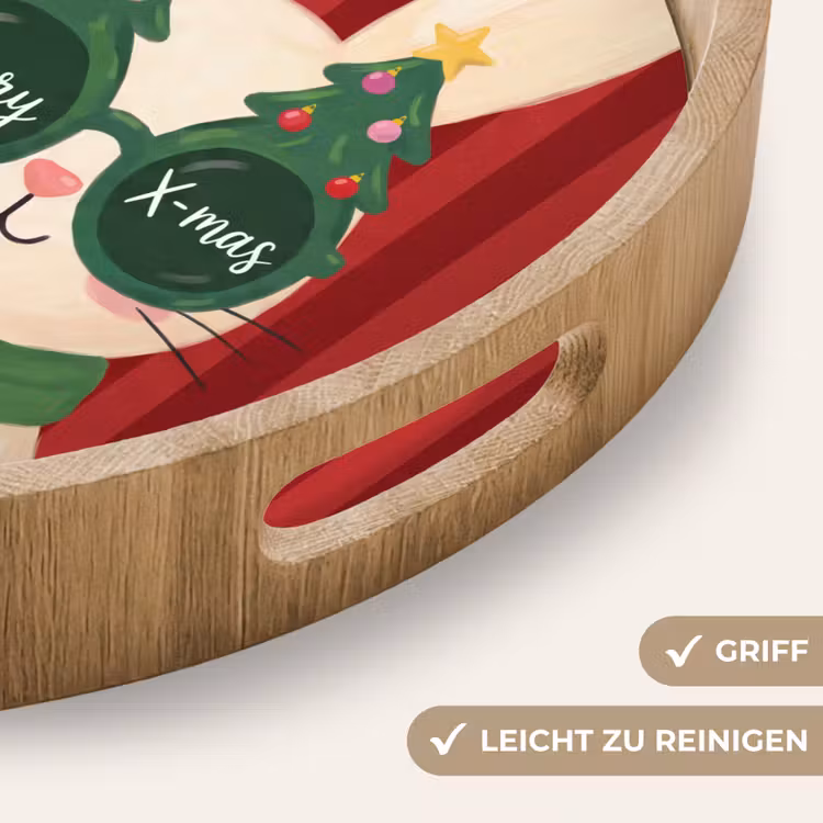 Tablett - Kaninchen – Weihnachten – Tiere — 5