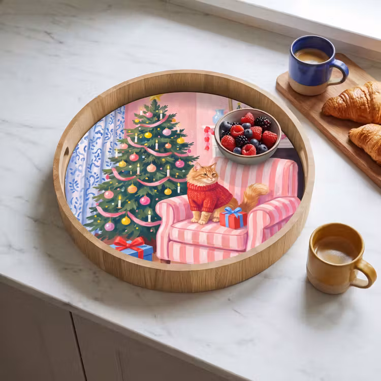 Tablett - Katze – Weihnachten – Inneneinrichtung — 4