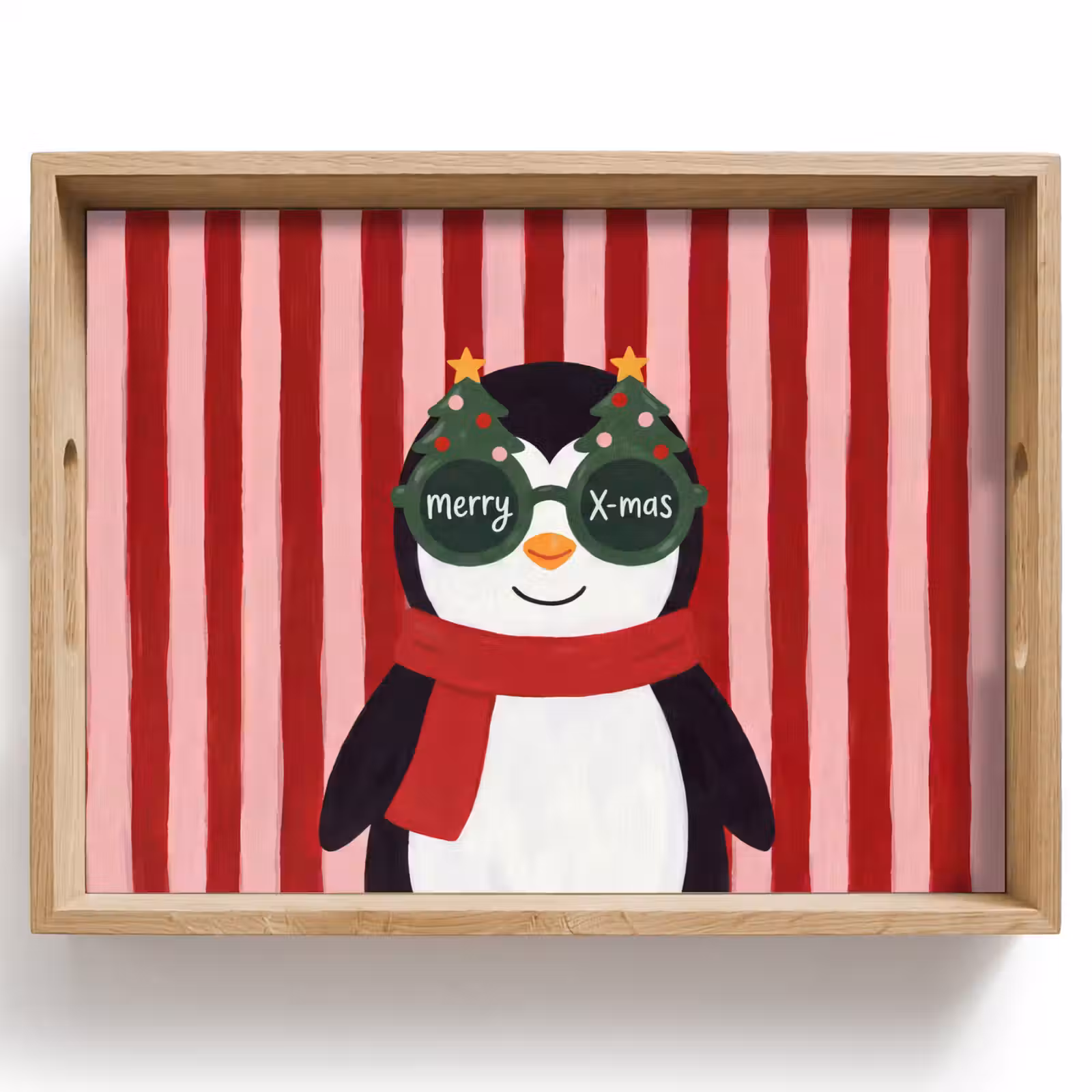 Tablett - Pinguin – Weihnachten – Illustration — 1