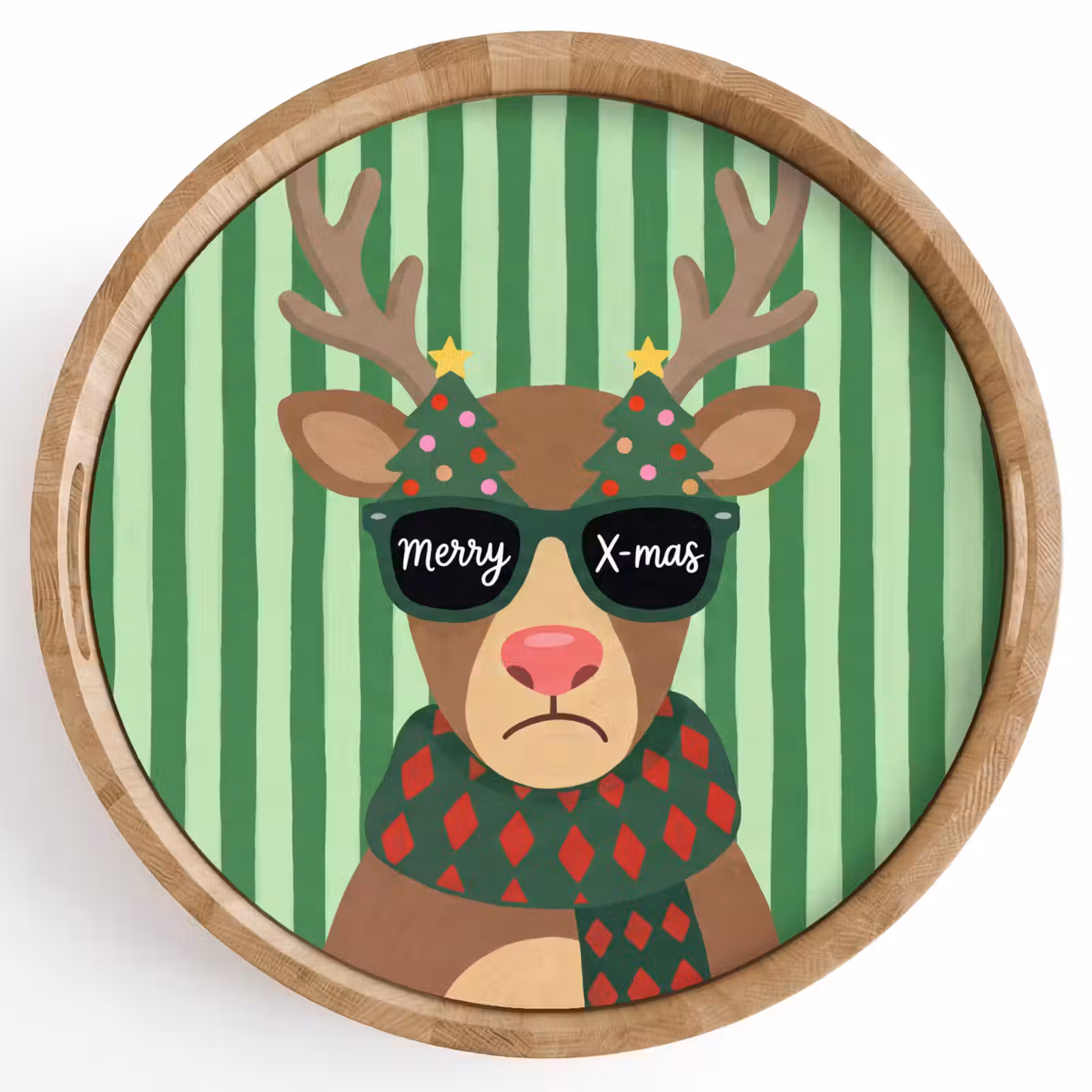 Tablett - Rentier – Weihnachten – Illustration — 1