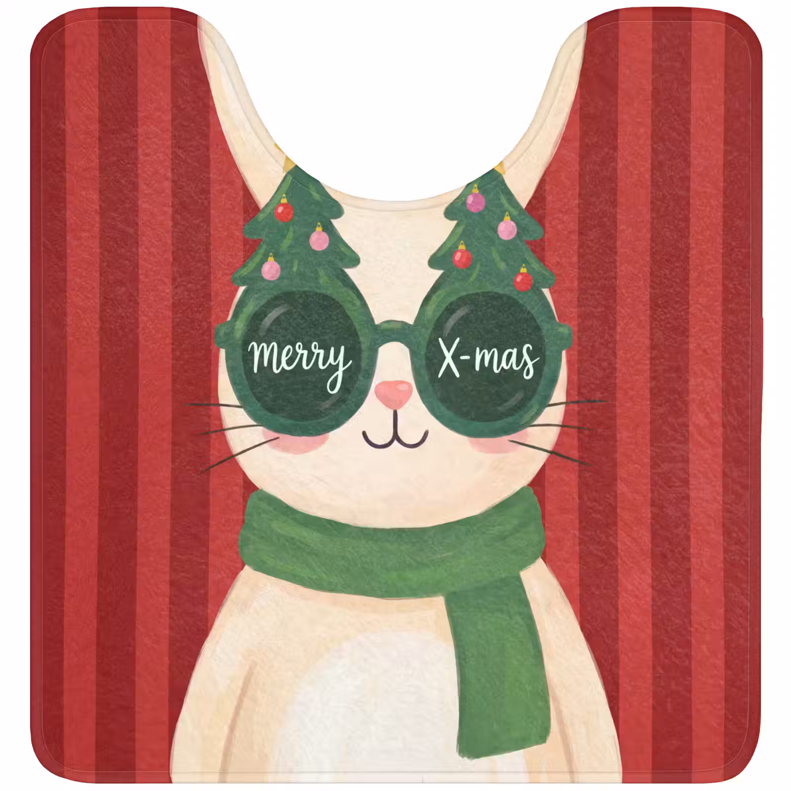 WC Vorleger - Kaninchen – Weihnachten – Tiere — 1