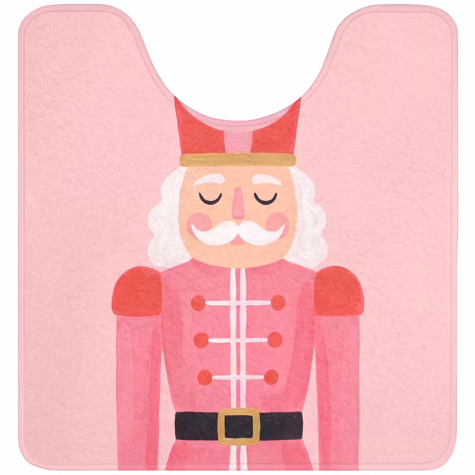 WC Vorleger - Nussknacker – rosa Illustration — 1