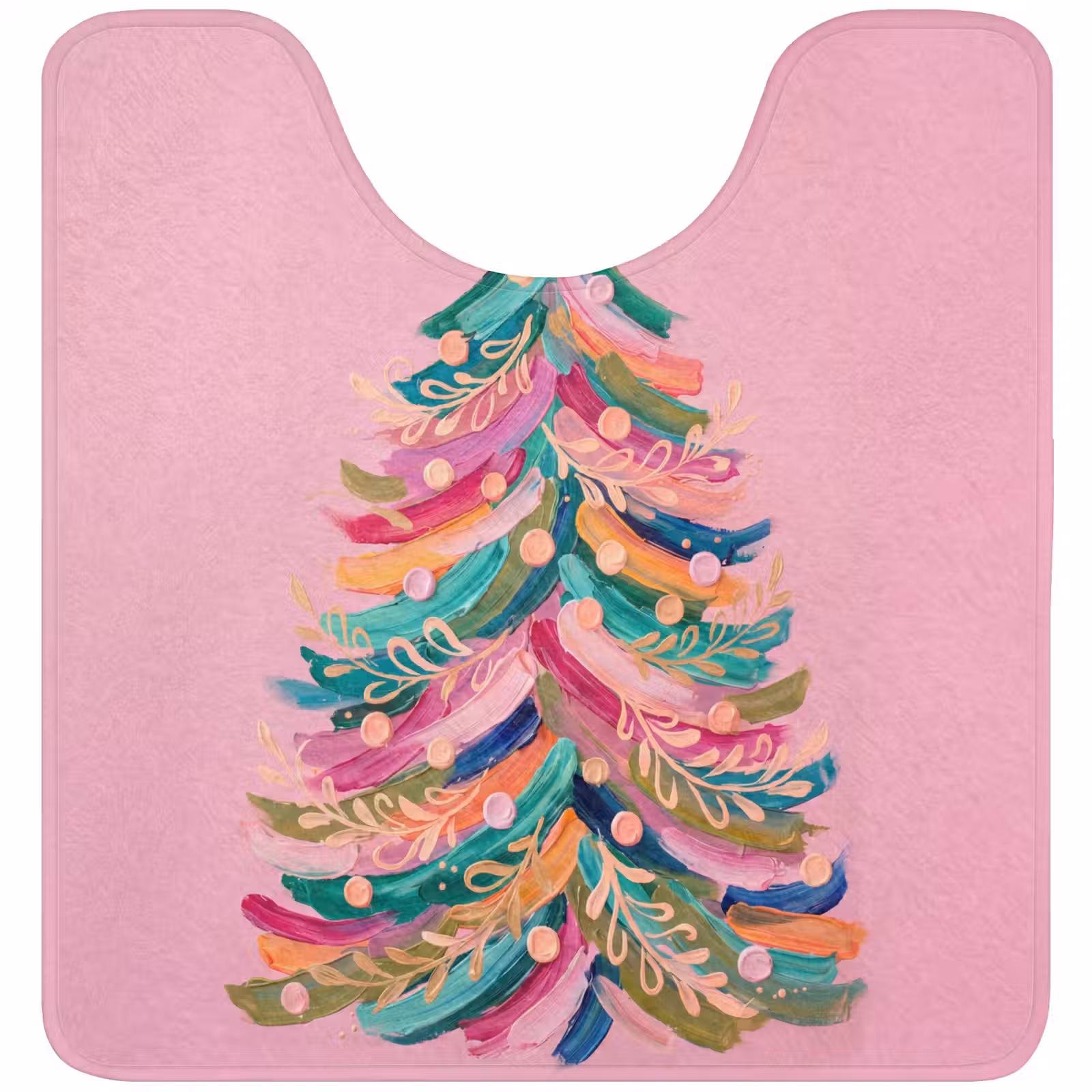 WC Vorleger - Weihnachtsbaum – Abstrakt – Bunt — 1