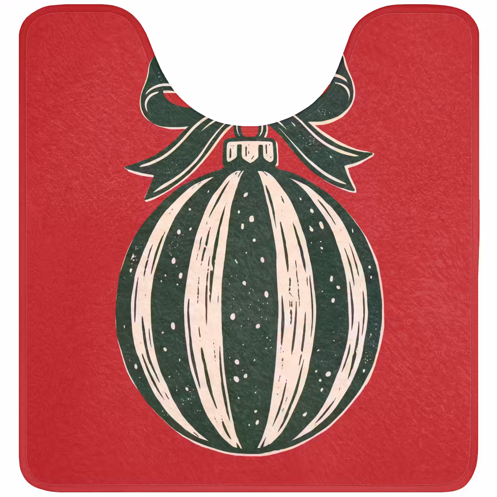 WC Vorleger - Weihnachtskugel – Weihnachten – Rot — 1