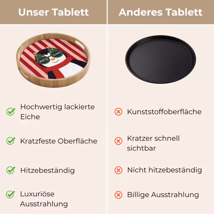 Tablett - Pinguin – Weihnachten – Illustration — 3