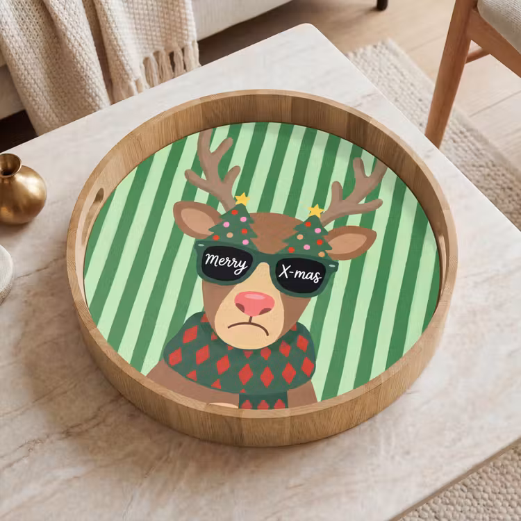 Tablett - Rentier – Weihnachten – Illustration — 2