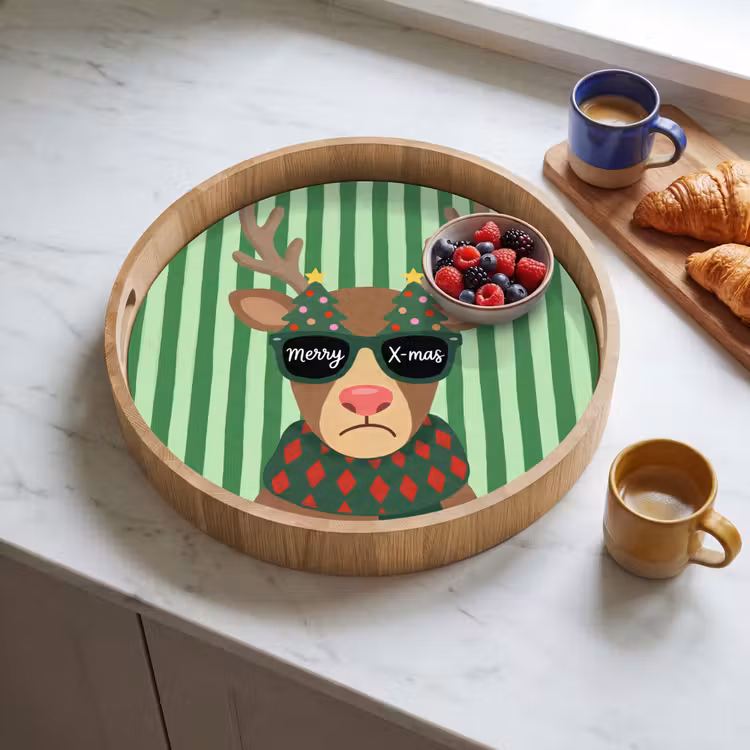Tablett - Rentier – Weihnachten – Illustration — 4