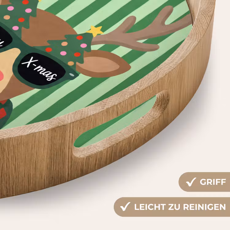 Tablett - Rentier – Weihnachten – Illustration — 5
