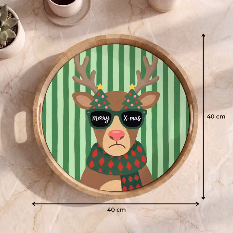 Tablett - Rentier – Weihnachten – Illustration — 9