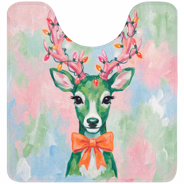 WC Vorleger - Hirsch – Weihnachten – Tiere — 1