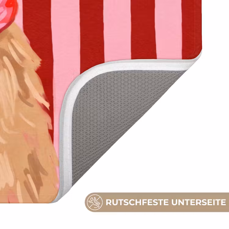 WC Vorleger - Hund – Weihnachten – Rot — 3