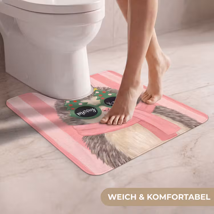 WC Vorleger - Igel – Weihnachten – Illustration — 5