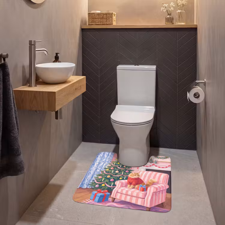 WC Vorleger - Katze – Weihnachten – Inneneinrichtung — 2