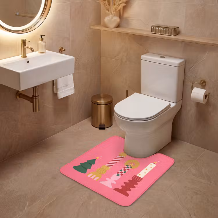 WC Vorleger - Kerzen – Party – Rosa — 4