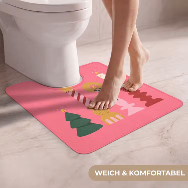 WC Vorleger - Kerzen – Party – Rosa — 5