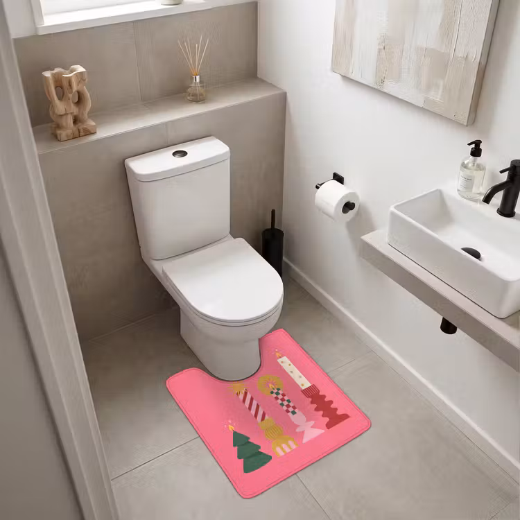 WC Vorleger - Kerzen – Party – Rosa — 6