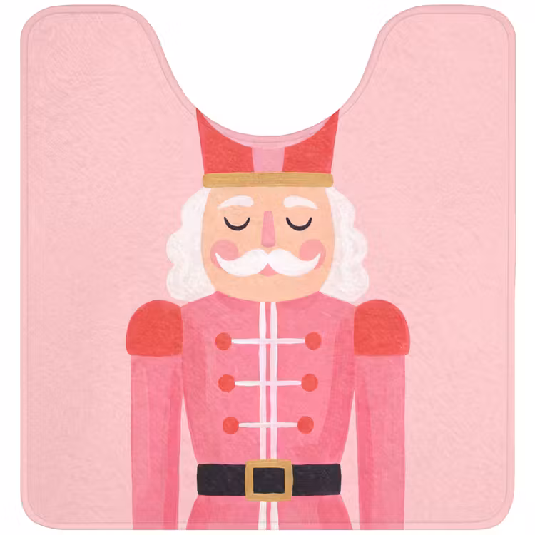WC Vorleger - Nussknacker – rosa Illustration — 1