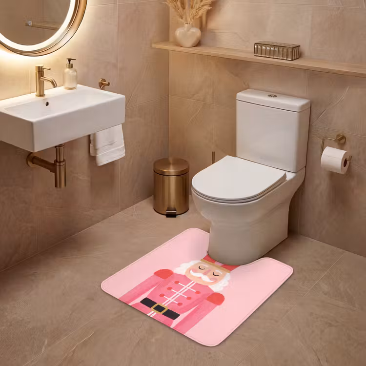 WC Vorleger - Nussknacker – rosa Illustration — 4