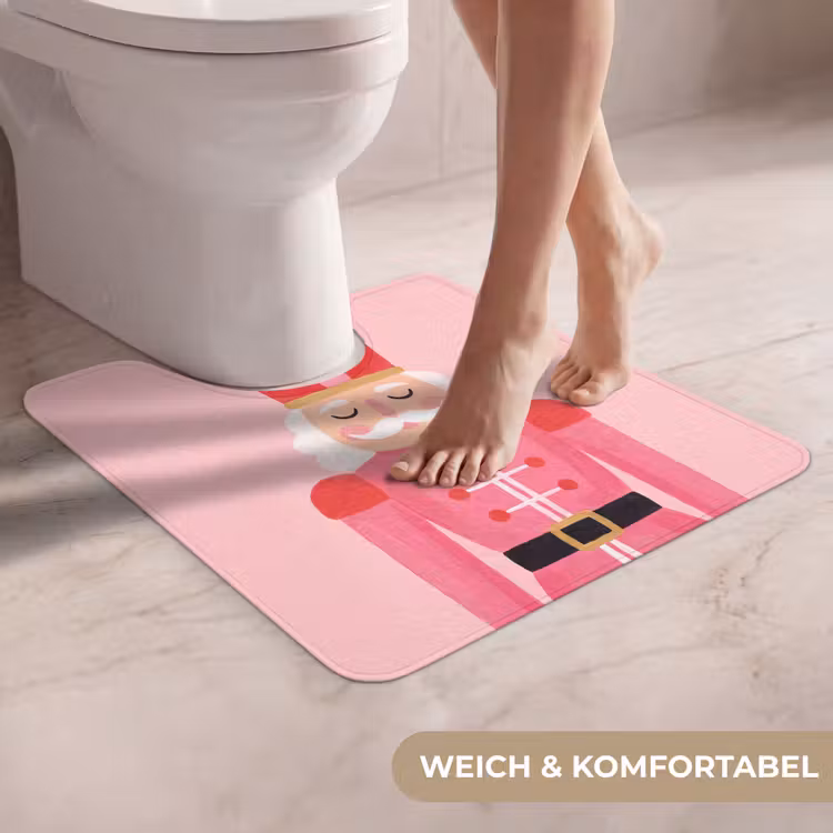 WC Vorleger - Nussknacker – rosa Illustration — 5