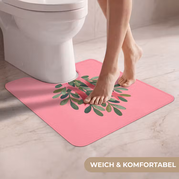 WC Vorleger - Pflanze – Band – Rosa — 5