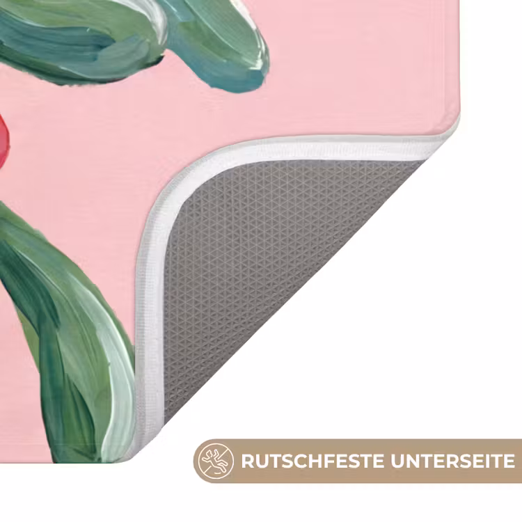 WC Vorleger - Pflanze – Weihnachten – Rosa — 3