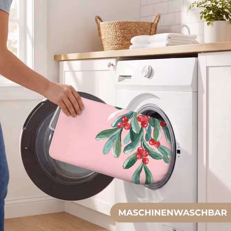 WC Vorleger - Pflanze – Weihnachten – Rosa — 5
