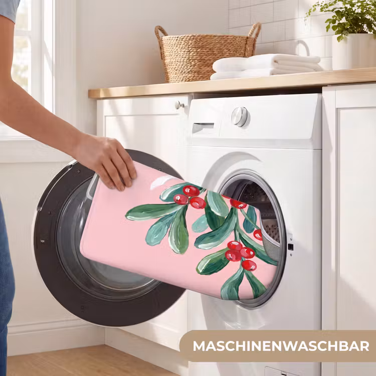 WC Vorleger - Pflanze – Weihnachten – Rosa — 7