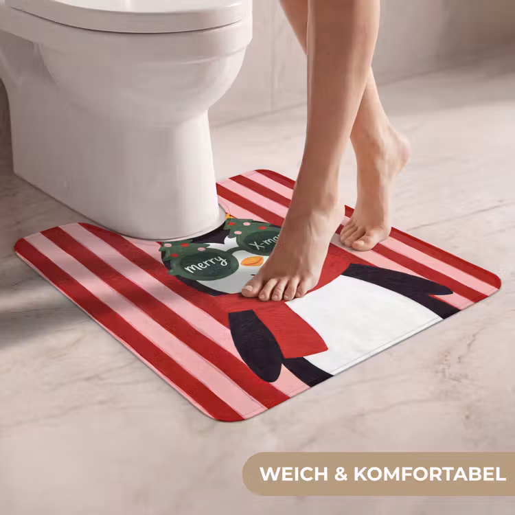 WC Vorleger - Pinguin – Weihnachten – Illustration — 5
