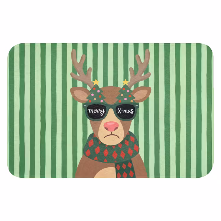 WC Vorleger - Rentier – Weihnachten – Illustration — 1