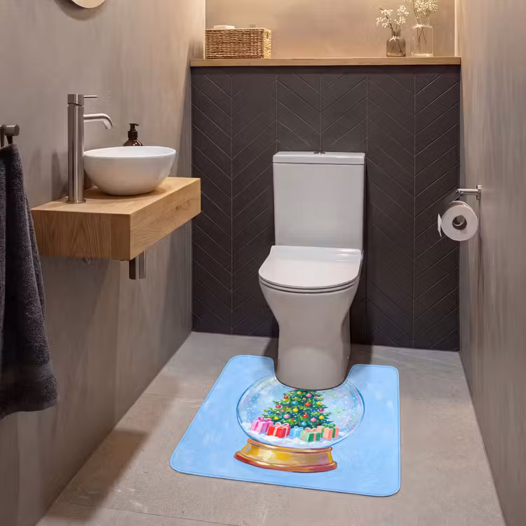 WC Vorleger - Schneekugel – Weihnachten – Geschenke — 2