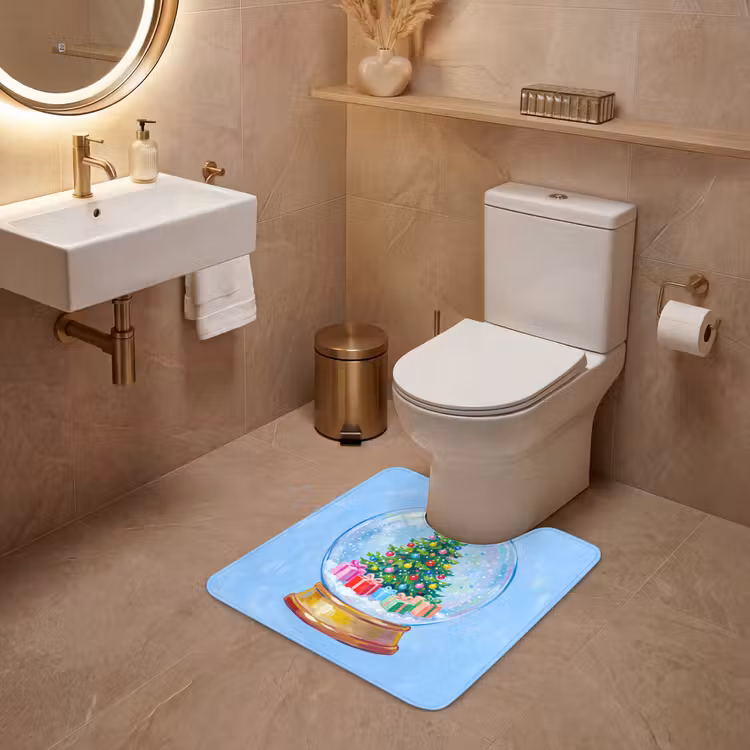 WC Vorleger - Schneekugel – Weihnachten – Geschenke — 4
