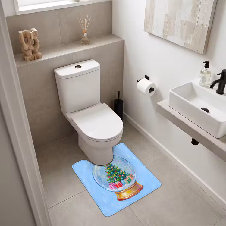 WC Vorleger - Schneekugel – Weihnachten – Geschenke — 6