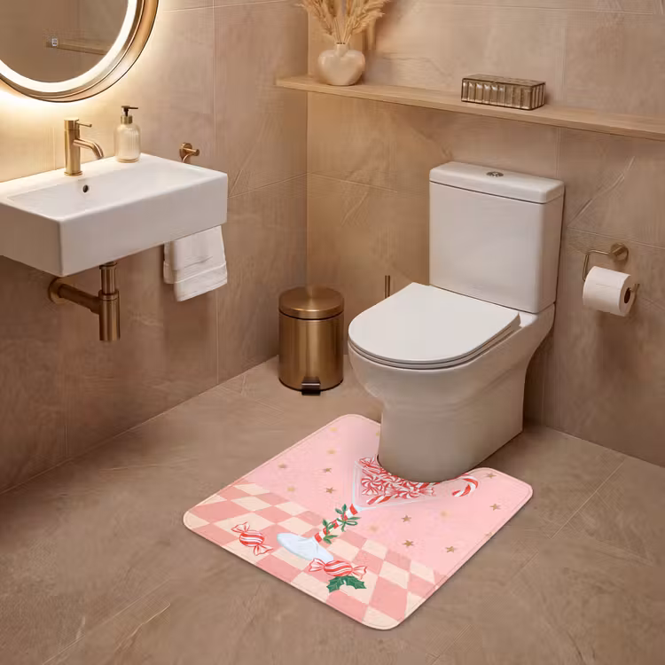 WC Vorleger - Süßigkeiten – Glas – Rosa — 4
