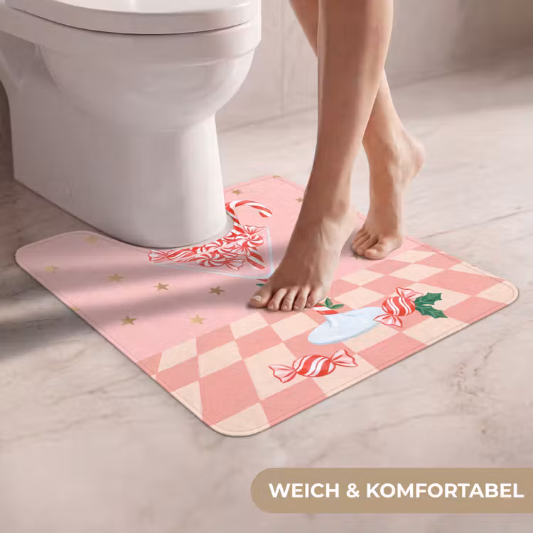 WC Vorleger - Süßigkeiten – Glas – Rosa — 5
