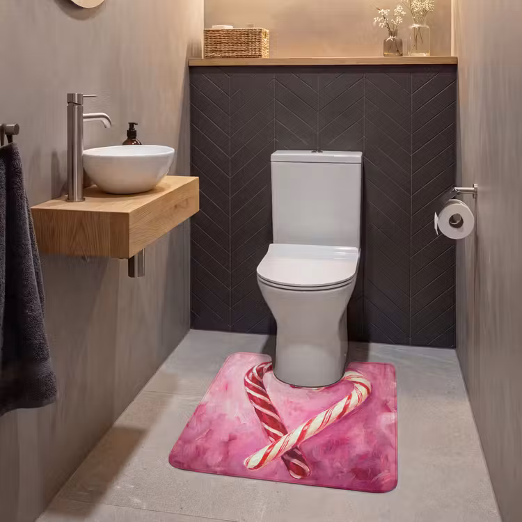 WC Vorleger - Süßigkeiten – Herz – Rosa — 2