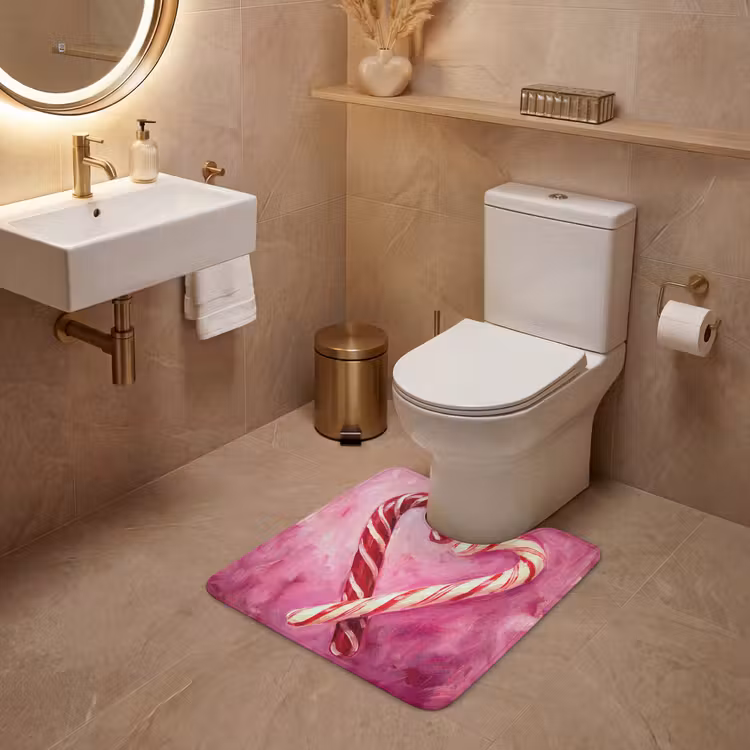 WC Vorleger - Süßigkeiten – Herz – Rosa — 4