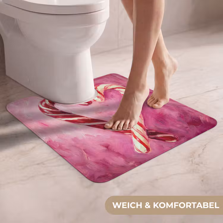 WC Vorleger - Süßigkeiten – Herz – Rosa — 5
