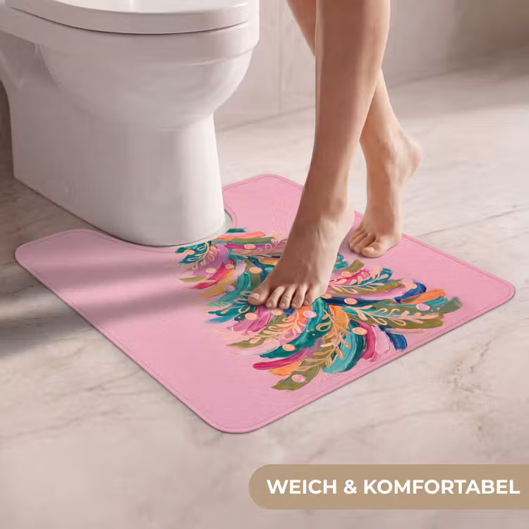WC Vorleger - Weihnachtsbaum – Abstrakt – Bunt — 5