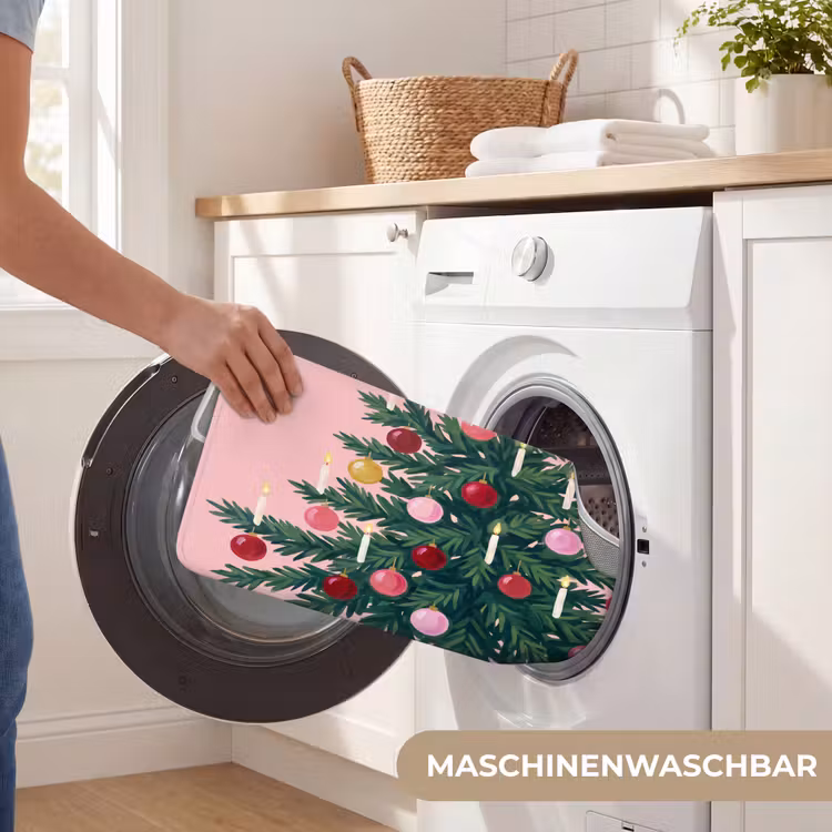 WC Vorleger - Weihnachtsbaum – Weihnachten – Rosa — 7