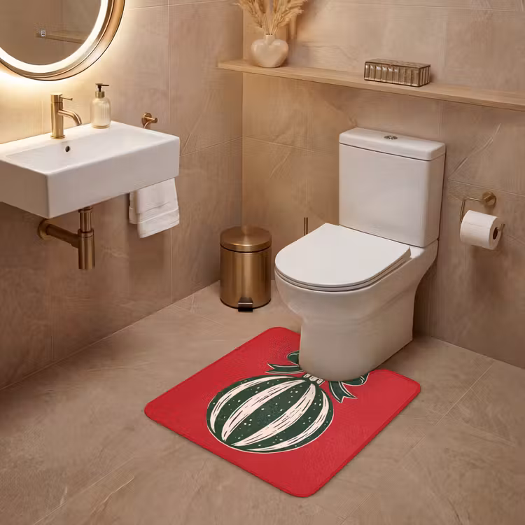 WC Vorleger - Weihnachtskugel – Weihnachten – Rot — 4