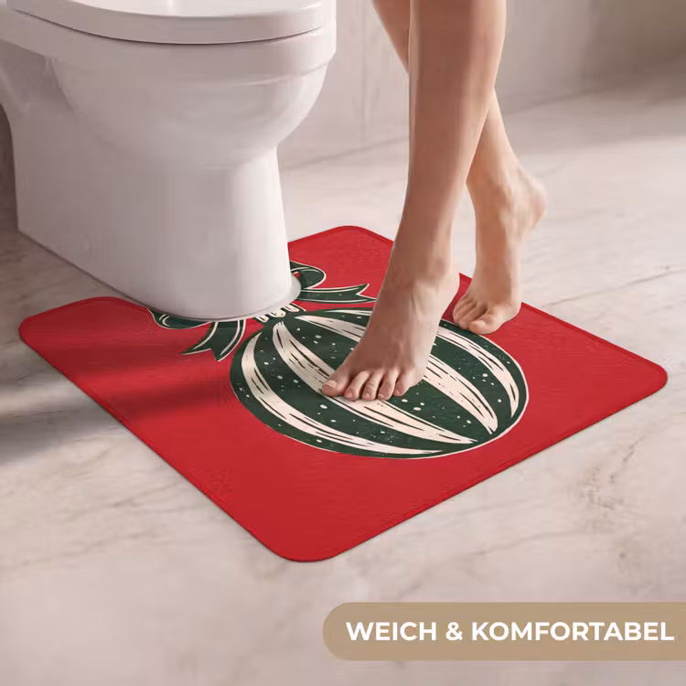 WC Vorleger - Weihnachtskugel – Weihnachten – Rot — 5