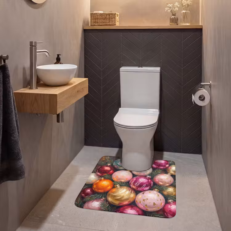 WC Vorleger - Weihnachtskugeln – Bunt – Festlich — 2
